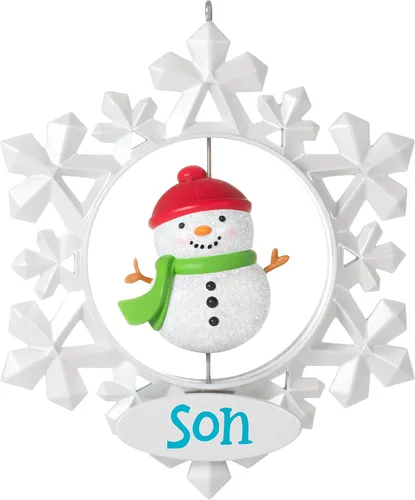 Vista 9 de Hallmark Keepsake Adorno navideño 2021, copo de nieve para papá Papá copo de nieve