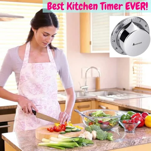Vista 8 de Temporizadores de cocina para cocinar, temporizador de cocina de chef con alarma fuerte, respaldo magnético, temporizador de escritorio 100%