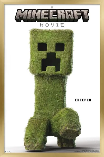 Vista 16 de A Minecraft Movie - Póster de pared de la serie Creeper, 34 pulgadas de largo x 22.4 pulgadas de ancho, versión sin marco