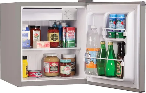 Vista 4 de BLACK+DECKER BCRK17V - Refrigerador compacto Energy Star de una sola puerta con congelador y microondas Farberware para encimera, 1000 vatios, 1.1
