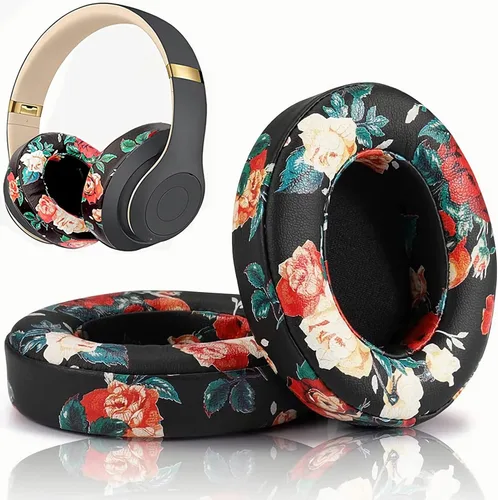 Vista 11 de Studio 2 - Almohadillas de repuesto para auriculares Beats Studio 2 y Studio 3 con cable e inalámbricos, almohadillas de espuma viscoelástica