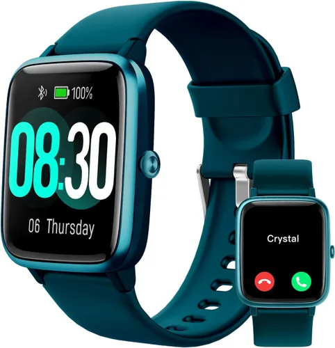 Vista 10 de GRV Reloj inteligente para mujer, llamada Bluetooth, para iPhone Android Rosa bebé