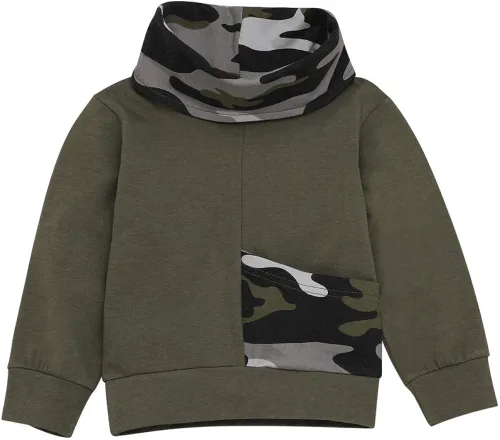 Vista 2 de Baoshi1 - Traje de chándal para recién nacidos con capucha manga larga informal ropa de primavera y otoño