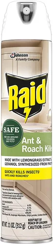 Vista 2 de Raid Ant and Roach Killer Aerosol con aceites esenciales (11 onzas (paquete de 2))