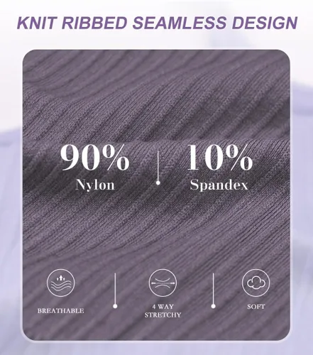 Vista 4 de Brasier deportivo acanalado para mujer, con tirantes acolchados, espalda, perfecto para yoga, entrenamiento y fitness, diseño de bajo impacto y sin