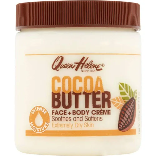 Vista 11 de Queen Helene Crema de Manteca de Cacao para Cara y Cuerpo – Fórmula Extra Rica Hidratante para Piel Seca Suaviza, Alisa y Restaura la Radiancia
