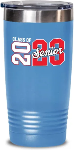 Vista 5 de Class Of 2023 - Taza para personas mayores de 2023, regalos para hijo o hija de secundaria, para niñas y niños, para él y ella, de acero inoxidable