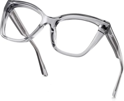 Vista 38 de Blue Light Blocking Glasses for Women Men Metal Round Frame Gris (Smoke Grey)