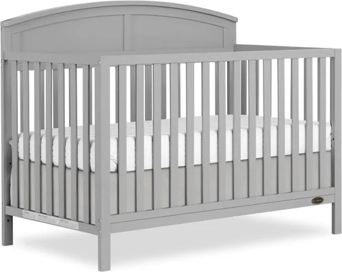 Vista 13 de Dream On Me Storybrooke - Cuna convertible con cajón de almacenamiento 5 en 1: se convierte en cama de día y tamaño matrimonial, altura ajustable