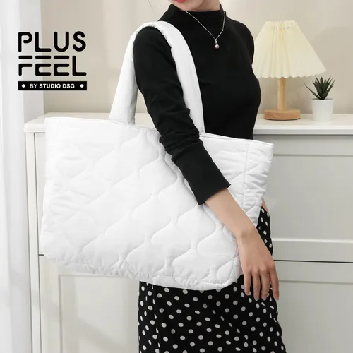 Vista 7 de Bolsa grande acolchada para mujer, bolsa acolchada y acolchada