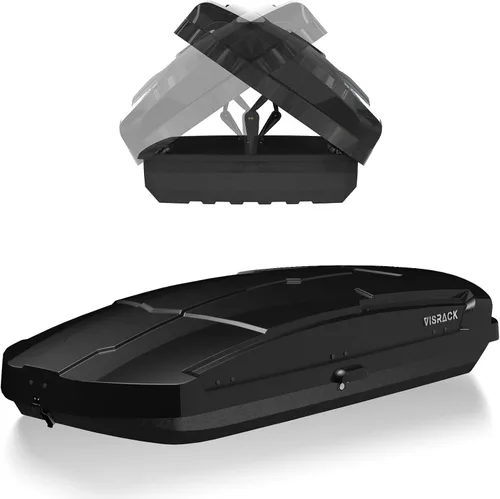 Vista 14 de Portaequipajes de Techo de Carcasa Rígida Grande con Cerradura de Llave 56" L x 30" A x 13.7" Al, 13 Pies Cúbicos, Impermeable de Servicio Pesado