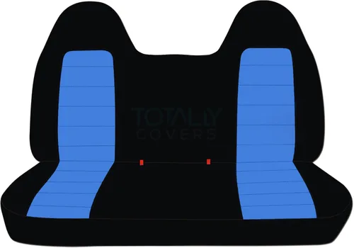 Vista 15 de Totally Covers Compatible con Ford F-150 F-250 F-350 1992-1998 Fundas de Asientos de Camión de Dos Tonos (Banco Sólido Delantero/Trasero) con/sin