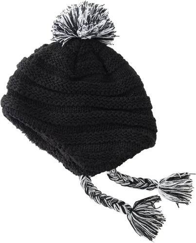 Vista 2 de Home Prefer Gorro de invierno con forro de sherpa para niños y niñas pequeñas con solapa para las orejas