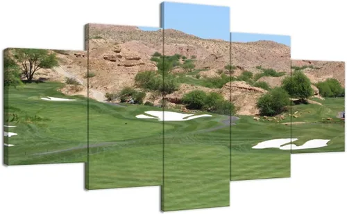 Vista 34 de chenchenArt Payne's Valley Golf Course 19th Hole - Arte de pared para sala de estar, dormitorio, baño, decoración del hogar, campo de golf