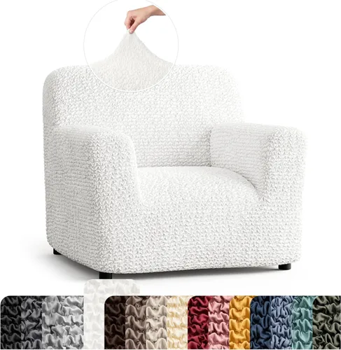 Vista 28 de PAULATO BY GA.I.CO. Funda para Silla - Funda para Sillón - Funda para Sillón - Funda de Tela Suave - Protector de Muebles Elegante de Ajuste Ceniza
