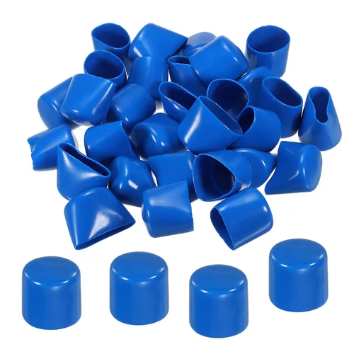 Vista 15 de MECCANIXITY 200 tapas de goma para extremos de goma, 0.079 in, protector de rosca de tornillo de vinilo, tapas de vacío redondas de PVC para tubería