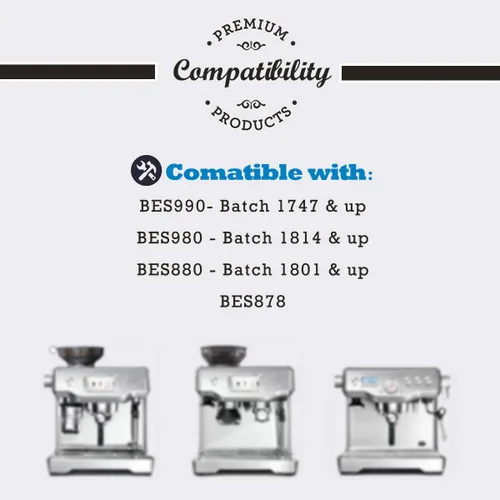 Vista 5 de Paquete de 2 filtros de agua de repuesto compatibles con Breville Sage Claro Swiss para máquina de café espresso Oracle Barista Bambino
