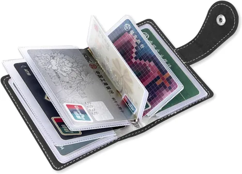 Vista 2 de 2 tarjeteros para tarjetas de crédito y tarjetero de visita, tarjetero Sd cada uno tiene 26 organizadores de tarjetas, nuevo libro para tarjetas