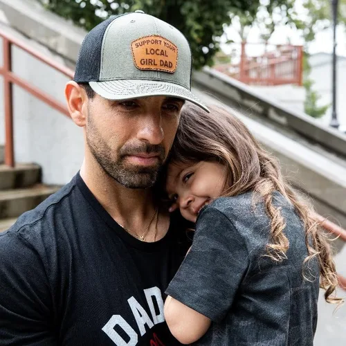 Vista 5 de Support Your Local Girl Dad Patch Hat - Classic Snapback Cap for Men - Premium Baseball Cap for Men - Gift for Fathers