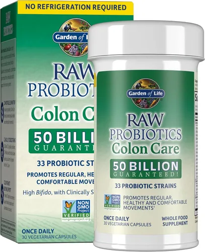 Vista 8 de Garden of Life - Probióticos RAW Probióticos Cuidado de Colon - Acidophilus y Cultura Viva Probióticos Promueve Movimientos Regulares, Saludables