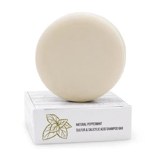 Vista 4 de Dermaharmony Barra de champú con ácido salicílico al 5% de azufre y 2% para la caspa (4 oz)