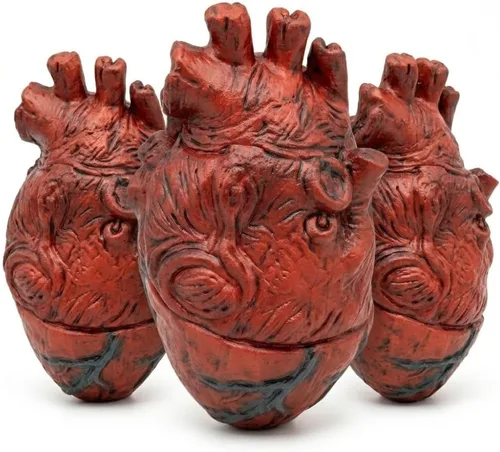 Vista 9 de Partes del cuerpo de fantasía. Corazón (1 por paquete)., Paquete de 1, Corazón rojo