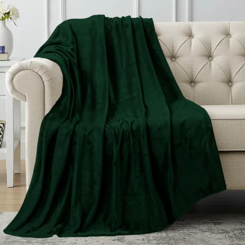 Vista 75 de Utopia Bedding - Manta de vellón de lujo, mullida, antiestática; manta de suave microfibra de 8.8 oz/yd² (300 g/m²) para sofá y cama; tamaño Gris