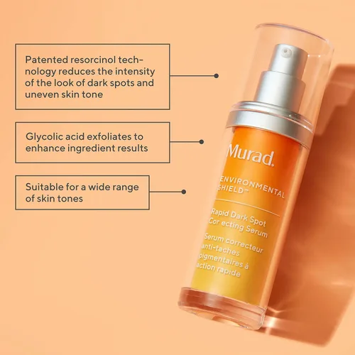 Vista 2 de Murad Rapid Dark Spot Correcting Serum - Suero facial iluminador de la piel para hiperpigmentación, tratamiento con ácido glicólico respaldado por