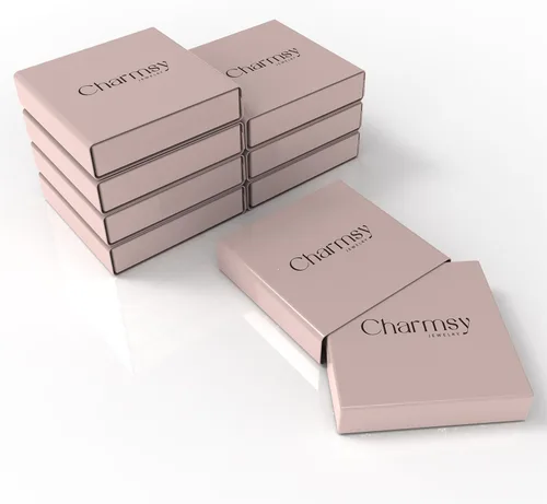 Vista 6 de Charmsy - Aretes colgantes de plata de ley 925 con nudo infinito para mujer