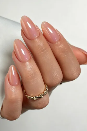 Vista 9 de AzureBeauty - Uñas cortas a presión con forma de almendra, color azul Marrón Amarillo Púrpura