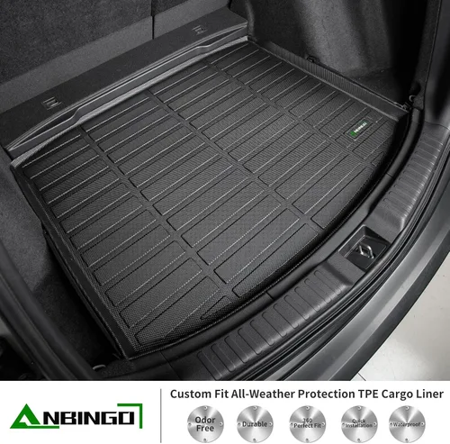 Vista 2 de ANBINGO - Protector de carga para automóvil, tapetes aptos para todo tipo de clima, impermeables y antideslizantes, juegos completos