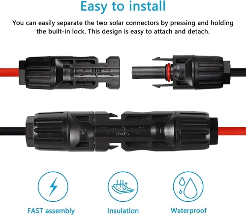Vista 9 de CERRXIAN Conector de panel solar 16.4FT/5M 12AWG a XT60i Cable de alimentación de panel solar hembra para estación de energía portátil, RV, batería