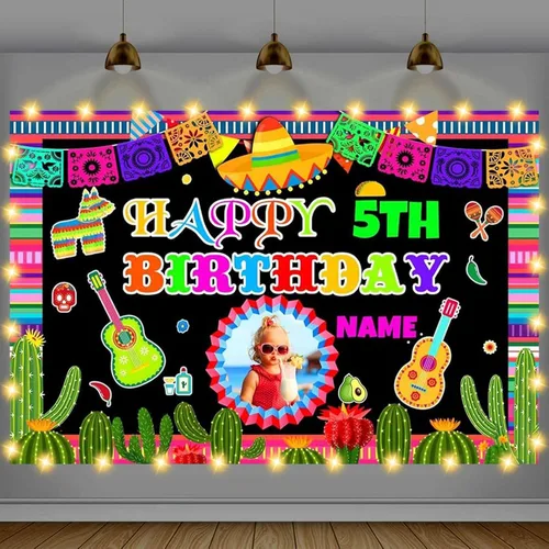 Vista 21 de Cartel de feliz cumpleaños beige personalizado para telón de fondo grande de feliz cumpleaños, globo aerostático, fiesta, interior y exterior