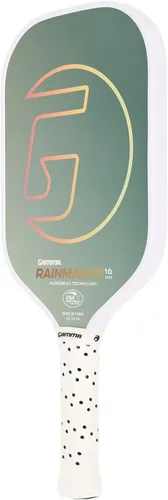 Vista 3 de GAMMA Rainmaker - Paleta de pickleball ligera, grande, cara de fibra de carbono de microcuentas para mayor giro y control, peso de giro