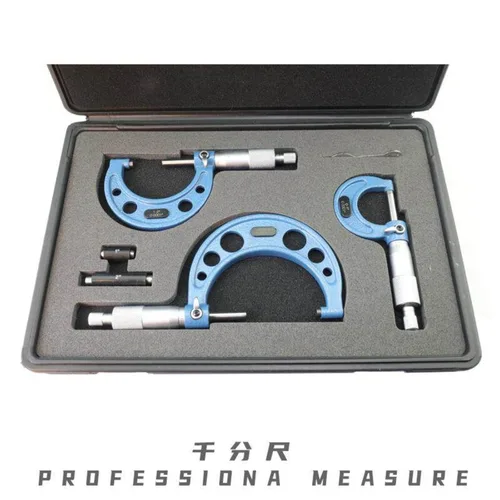 Vista 2 de Outside Micrometer, SET0-150MM, Resolution 0.01 mm, Set Set(1pc 0-1in 0.0001mm)