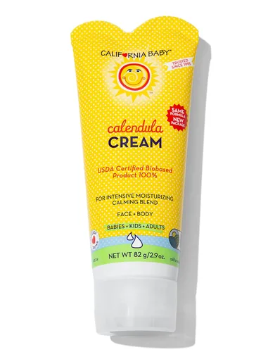 Vista 10 de Crema de caléndula California Baby 100% hidratante a base de plantas Loción para bebé de lavanda Hidratante facial para piel seca