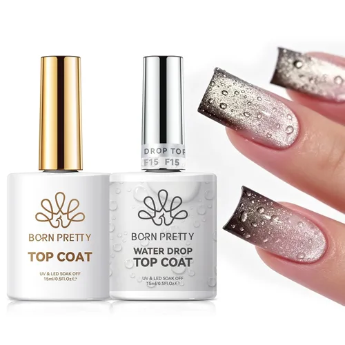 Vista 16 de Born Pretty Juego de Base y Capa Superior de 2 Piezas, Capa Superior de Alto Brillo, Gel Base para Uñas de Larga Duración con Acabado Brillante Base