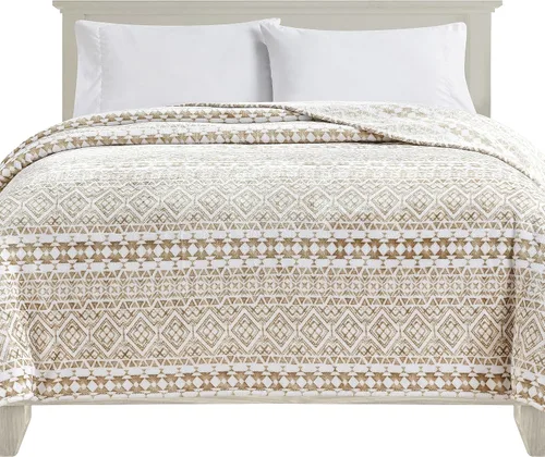 Vista 11 de Elegant Comfort Manta de Cama de Vellón de Franela con Estampado Ultra Suave, Colcha Cubrecama Ligera Acogedora y Suave, Manta Decorativa para Todas