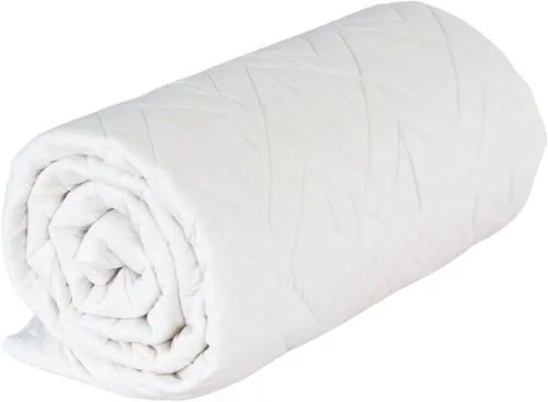 Vista 6 de Down Etc® Lily Pads - Protector de colchón acolchado impermeable con falda ajustada, individual, color blanco
