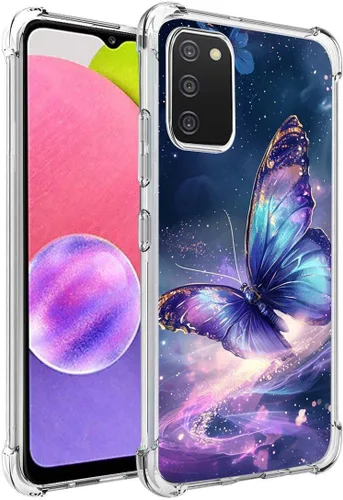 Vista 3 de Funda para Galaxy A03S: Funda delgada y flexible de TPU para niñas y mujeres, funda de silicona suave con absorción de impactos, para Samsung Galaxy