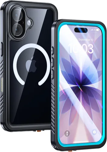 Vista 20 de Lanhiem - Funda magnética para iPhone 17 Air impermeable, protector de pantalla integrado y protección de cámara, [compatible con MagSafe] carcasa