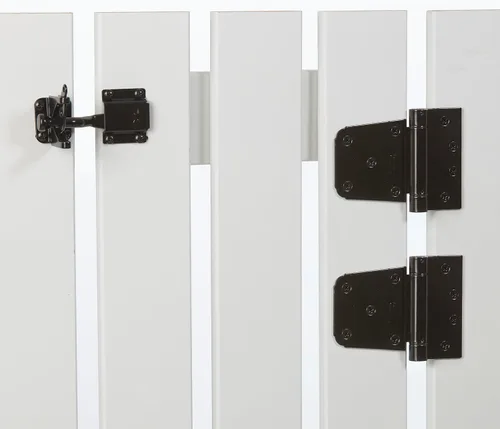 Vista 4 de National Hardware Kit de puerta de cierre automático, bisagras y pestillo