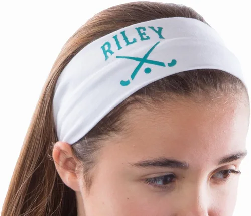 Vista 2 de Diseña tu propia diadema deportiva elástica de algodón para hockey sobre césped