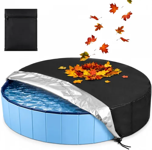 Vista 11 de Rypet Cubierta plegable redonda para piscina de mascotas de 71 pulgadas, fundas de piscina para niños, a prueba de fugas, lavables, accesorios