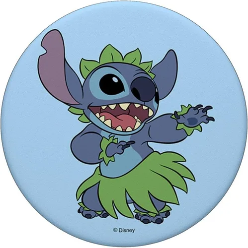 Vista 3 de Disney Lilo & Stitch Hula Dancing Cute Stitch Retrato PopSockets Estándar PopGrip