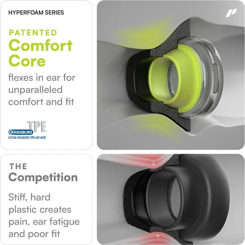 Vista 3 de Proof Labs HyperFoam - Almohadillas de espuma viscoelástica para AirPods Pro de 1ª y 2ª generación, núcleo de comodidad patentado para un mejor