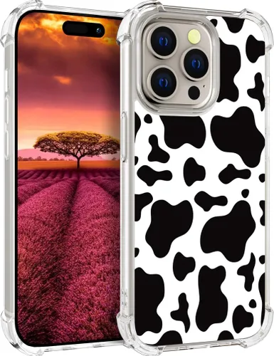 Vista 103 de Funda compatible con iPhone 15, bonita funda transparente para mujer, funda de silicona transparente para teléfono, color negro, tigre poderoso
