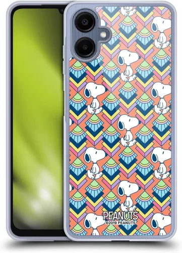 Vista 222 de Head Case Designs Snoopy Deco Dreams - Funda de gel con licencia oficial de Peanuts Blue Pattern [protección de grado militar] compatible con Google