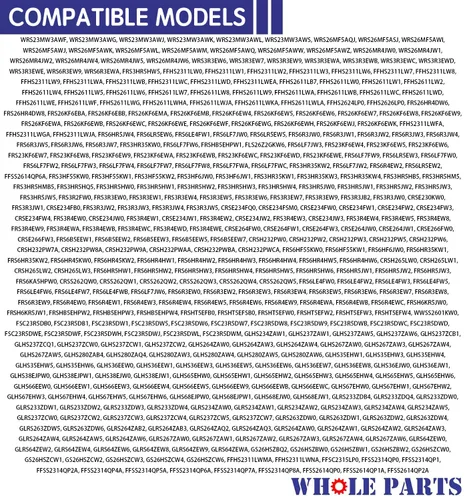 Vista 8 de Actuador de hielo para refrigerador Whole Parts 241681901 actualizado (blanco en color) - Compatible con Frigidaire, Crosley, Gibson