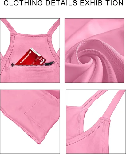 Vista 3 de Vestido atlético para mujer con pantalones cortos incorporados, mini vestido de entrenamiento de tenis, vestido de moda de verano 2024